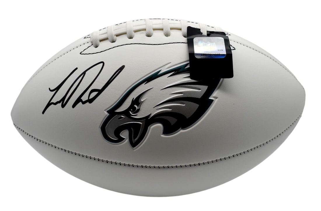 Signed Football Signed Landon Dickerson Eagles Logo Philadelphia 209884 Auto JSA: Signed Football Signed Landon Dickerson Eagles Logo Philadelphia 209884 Auto JSA Item Specifics: Autograph Authentication: James Spence Authentication (JSA) Original/Reprint: Original Product: Ball