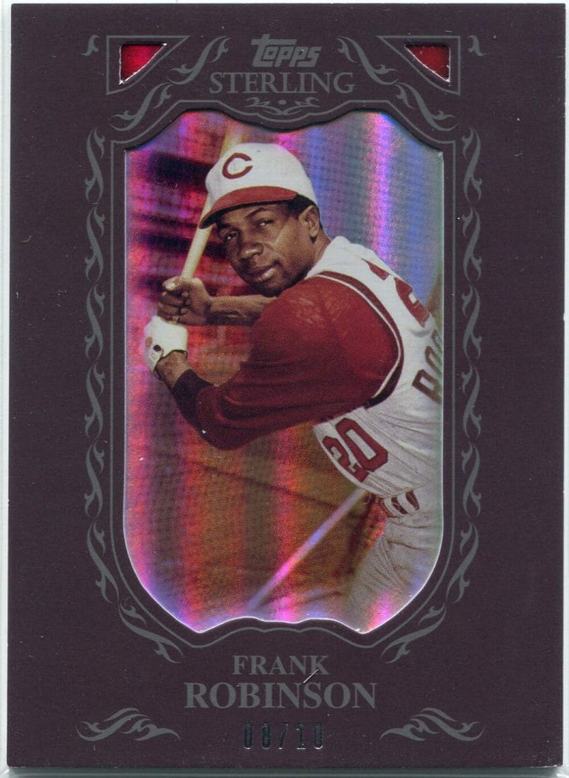Sterling Burgundy Parallel Topps Card 2009 10/ 8 Frank Robinson (1 of 2)