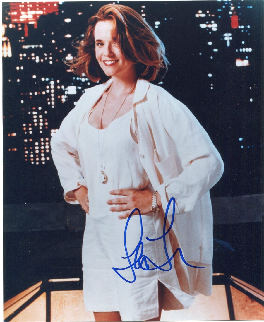 Thompson Lea Autographed Photo 8x10: Thompson Lea Autographed Photo 8x10 Item Specifics: Lea Thompson Autographed 8x10 Photo Photo is signed in blue sharpie Item is authenticated by Rich Altman's , and will be accompanied with a COA
