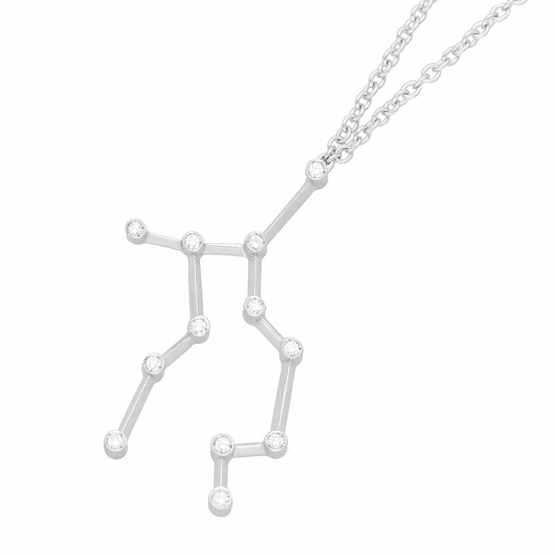 Repossi Astrum Virgo Diamond 18k White Gold Pendant Necklace with Box Paper Gift: Repossi Astrum Virgo Diamond 18k White Gold Pendant Necklace with Box Paper Gift Item Specifics: Pendant Shape: Astrum Virgo Main Stone Creation: Natural Closure: Lobster Occasion: Anniversary Birthda