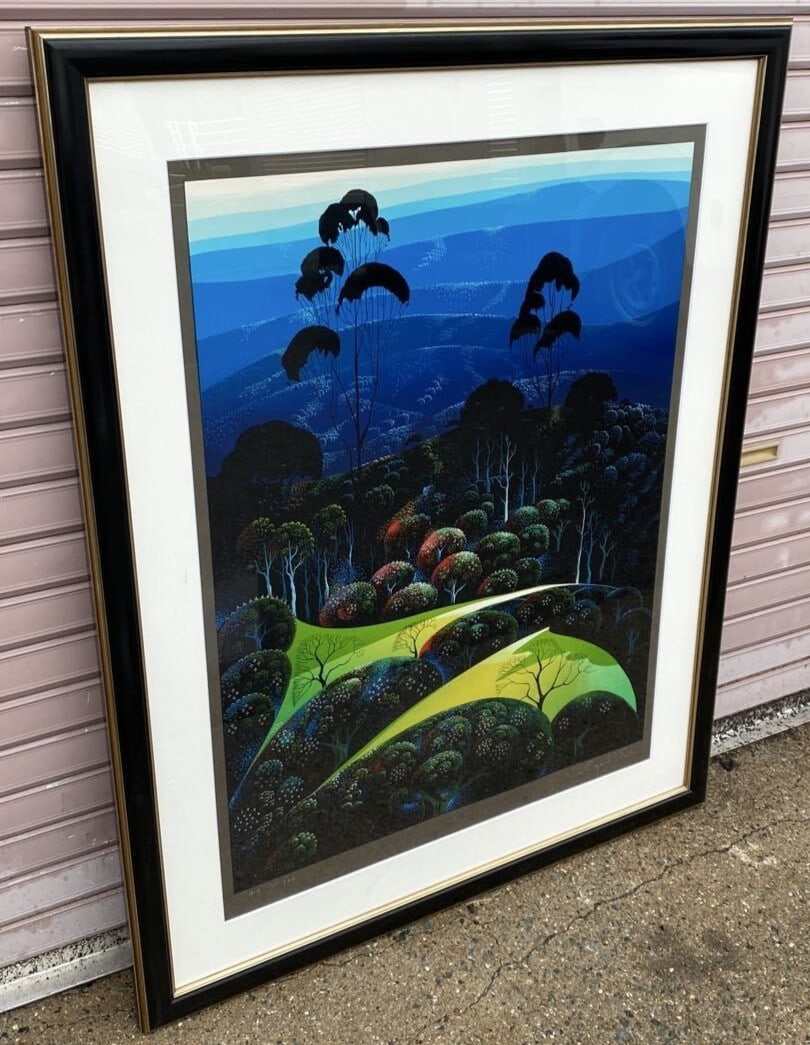 No Frame Eyvind Earle Inland from the Sea Serigraph Signed ED 49/ 100 with COA: No Frame Eyvind Earle Inland from the Sea Serigraph Signed ED 49/ 100 with COA Item Specifics: Artist: Eyvind Earle Unit Of Sale: Single Piece Signed By: Eyvind Earle Signed: Yes Date Of Creation: 199