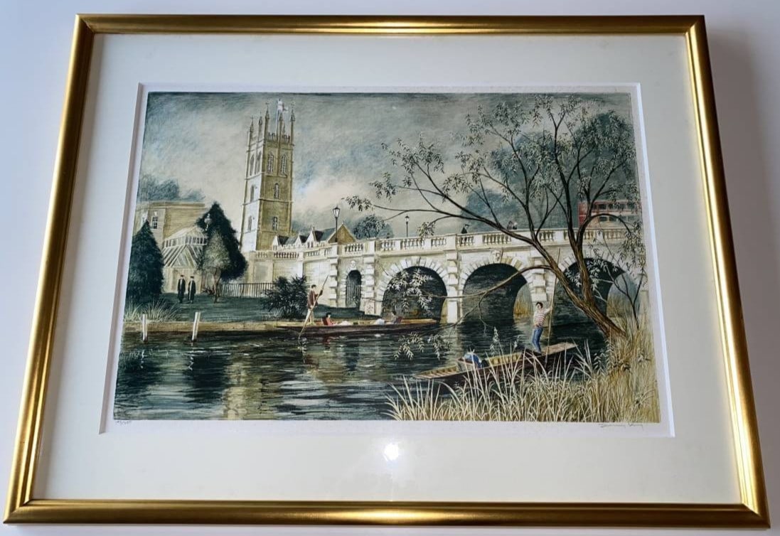 King Jeremy signed lithograph bridge Magdalen Oxford 143 of 250: King Jeremy signed lithograph bridge Magdalen Oxford 143 of 250 Item Specifics: Unit Of Sale: Single Piece Artist: Jeremy King Signed By: Jeremy King Image Orientation: Landscape Size: Large Signed: