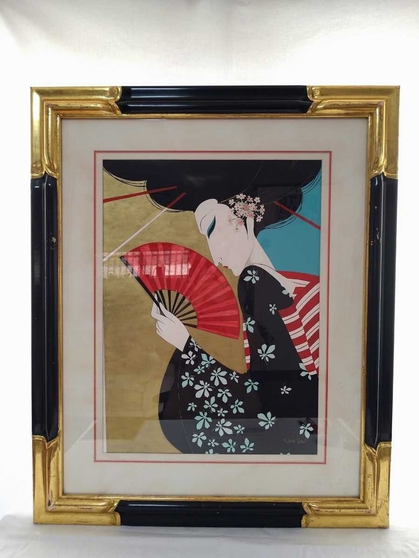 Tortoli Roberto Art Deco Gouache on Paper Framed Signed Original: Tortoli Roberto Art Deco Gouache on Paper Framed Signed Original Item Specifics: Artist: Roberto Tortoli Signed By: Roberto Tortoli Size: Medium Signed: Yes Material: Paper Framing: Framed Subject: