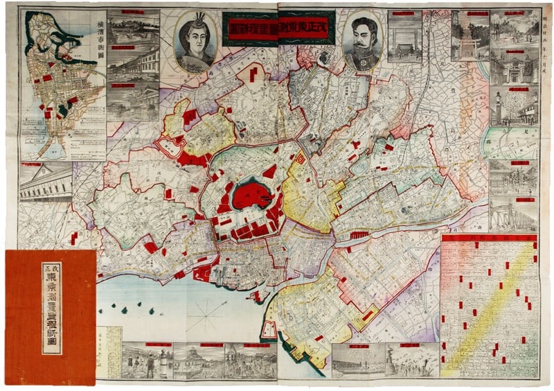 Tokyo City Map Large 93x71cm Meiji Era Antique Copperplate 1892: Tokyo City Map Large 93x71cm Meiji Era Antique Copperplate 1892 Item Specifics: Subject: Japanese Cartography / Tokyo History Material: Paper Copperplate Engraving Style: Japanese Year Of Production: 