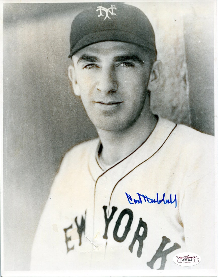 Carl Hubbell Autographed 8x10 Photo (JSA): Carl Hubbell Autographed 8x10 Photo (JSA) Item Specifics: Carl Hubbell Autographed 8x10 Photo-New York Mets.Signed in sharpie across the front of the photo Autograph is authenticated by , and will be 