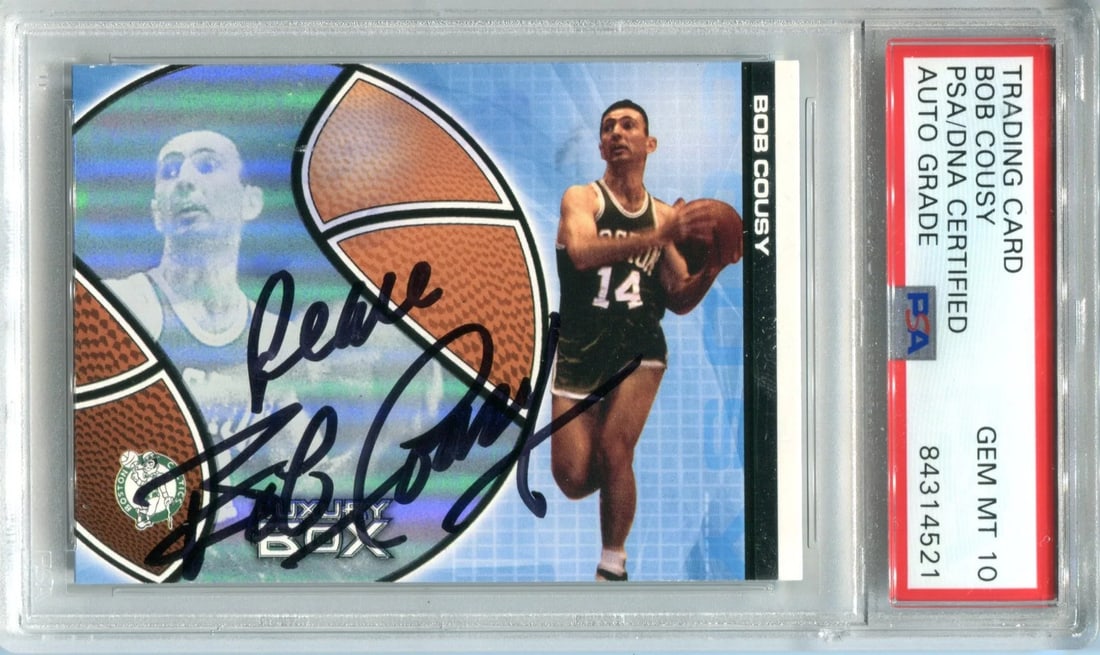 Bob Cousy Autographed 2005 Topps Luxury Box Card (BVG) (1 of 2)