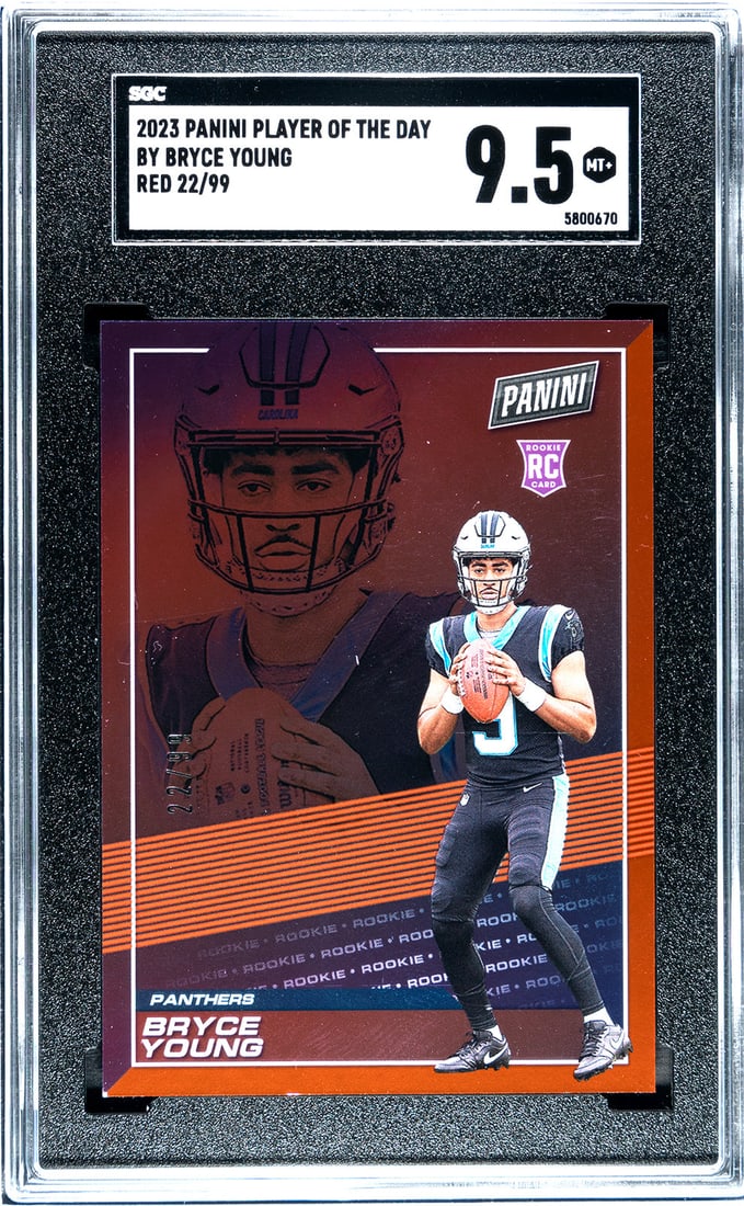 Bryce Young 2023 Panini Player of the Day Red/ 99 #BY SGC 9.5 (1 of 2)