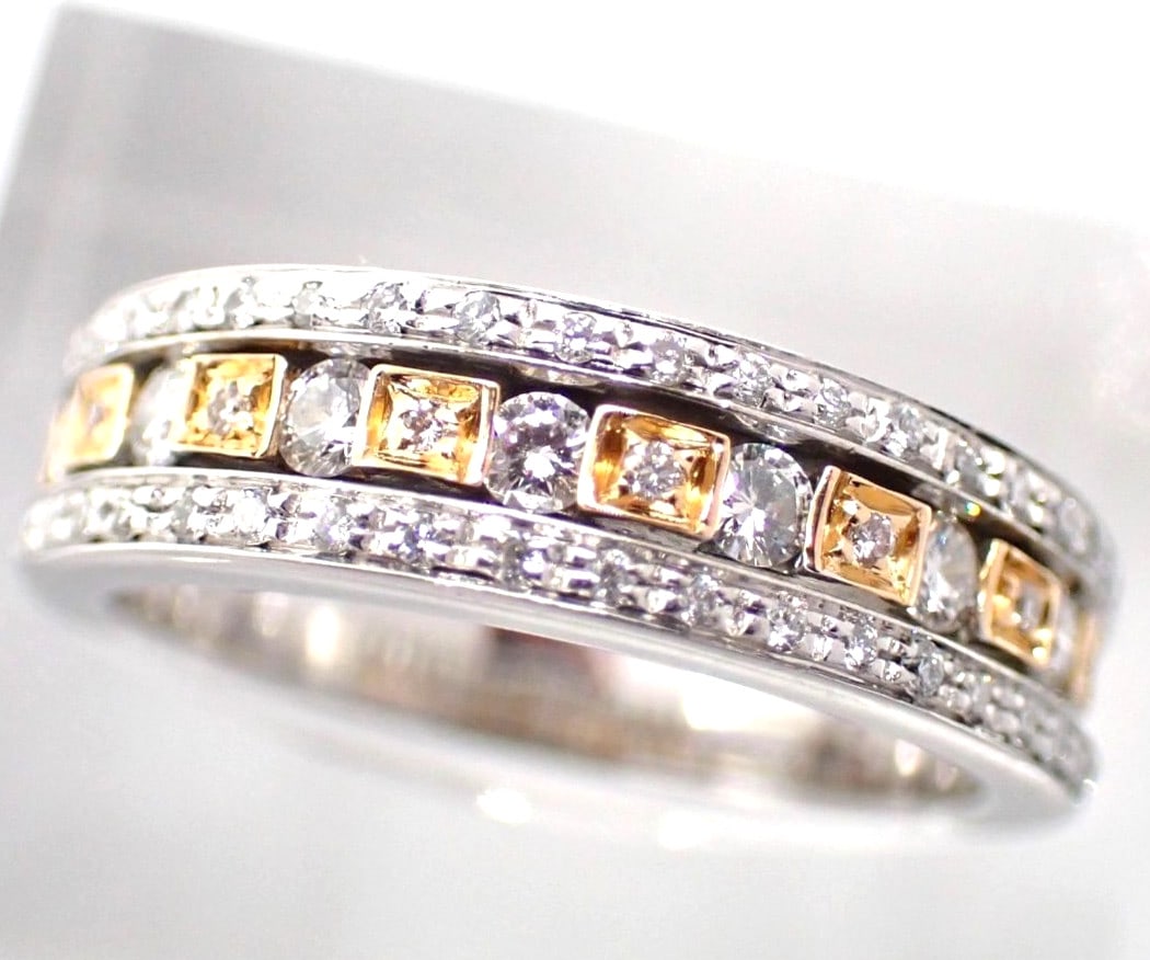 Damiani Belle Epoque Diamond 18k White Gold Rose Gold Two Tone Ring EU 51 US 6: Damiani Belle Epoque Diamond 18k White Gold Rose Gold Two Tone Ring EU 51 US 6 Item Specifics: Antique: No Shape: Round Occasion: Anniversary Birthday Christening Christmas Engagement Graduation Mothe