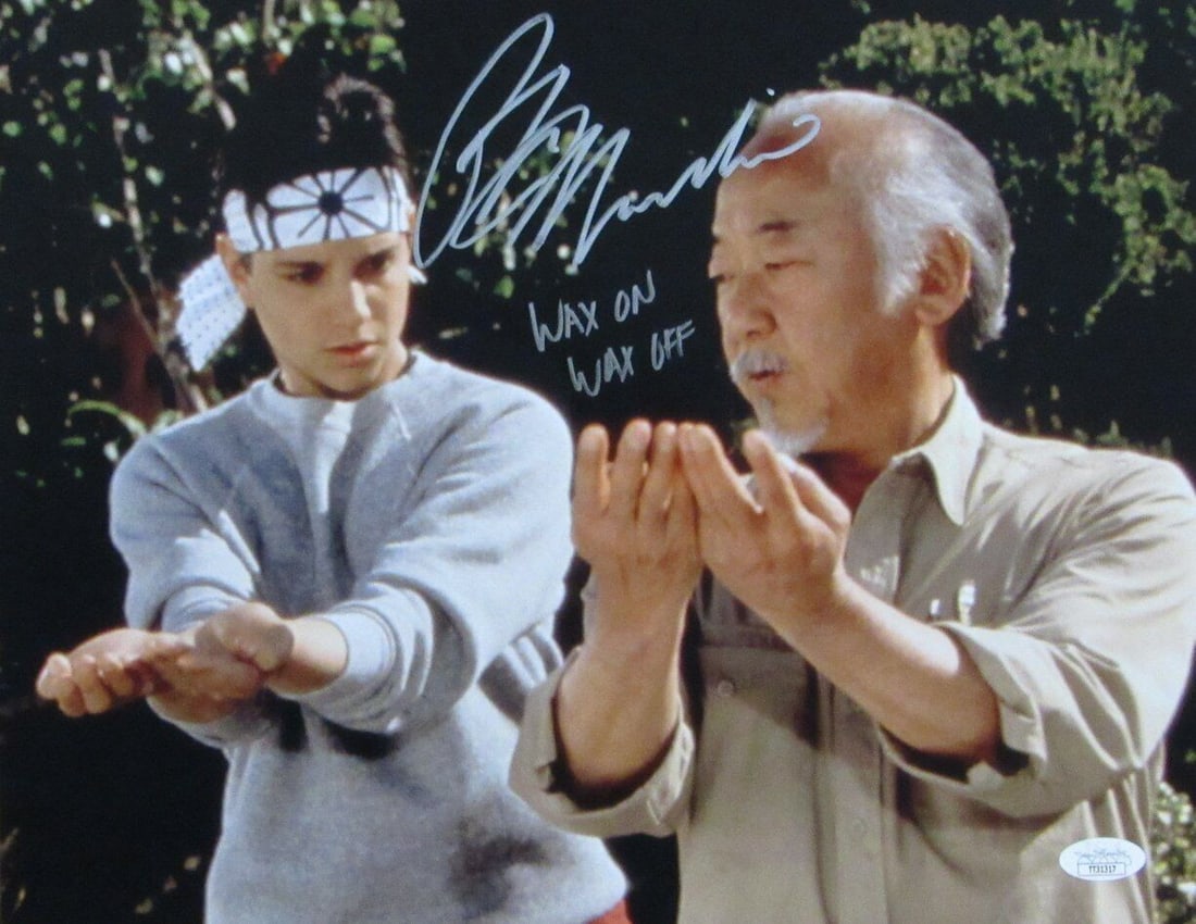 Ralph Macchio "Karate Kid" Signed/ Inscr "Wax On Wax Off" 11x14 Photo JSA 164813 (1 of 3)