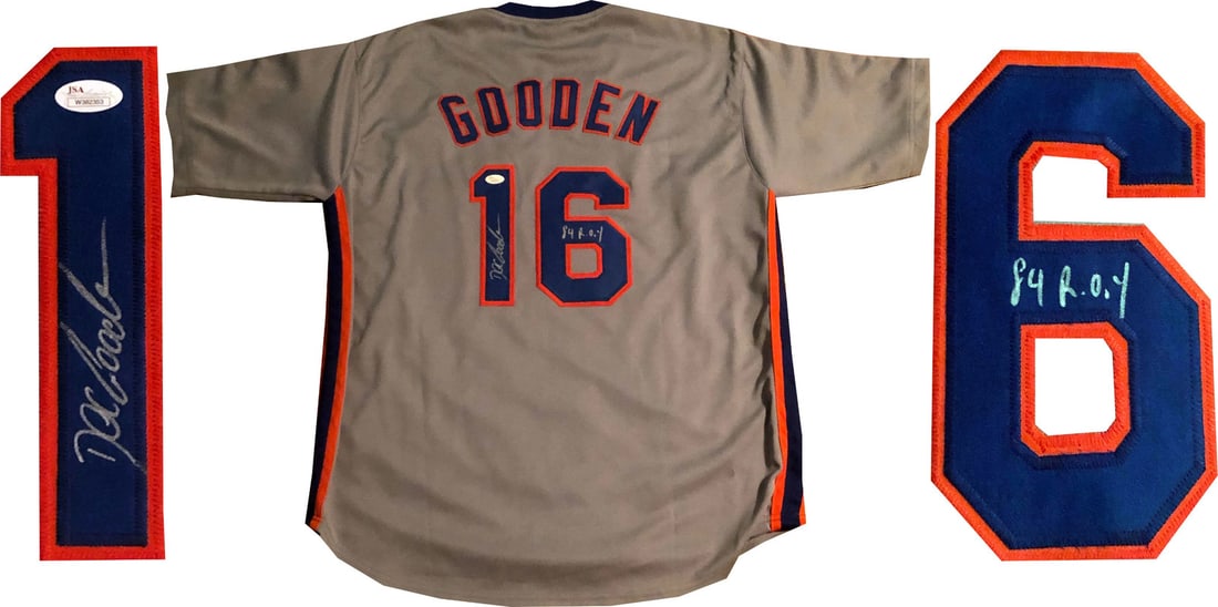 Dwight Gooden Autographed New York Mets Jersey 84 ROY (1 of 5)