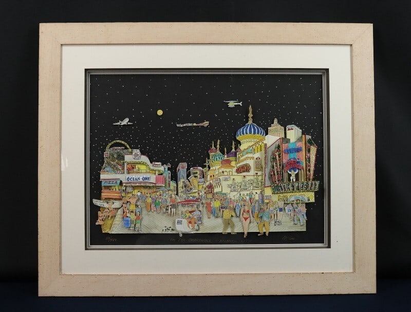McGee "On the Boardwalk - Atlantic City" Signed Serigraph 37/ 450 Framed: McGee "On the Boardwalk - Atlantic City" Signed Serigraph 37/ 450 Framed Item Specifics: Unit Of Sale: Single Piece Artist: McGee Signed By: McGee Size: Medium Signed: Yes Material: Paper Framing: