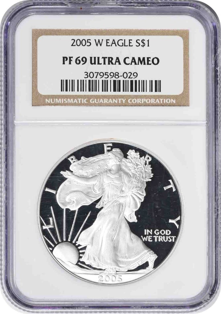 2005-W $1 American Silver Eagle PF69UCAM NGC (1 of 1)