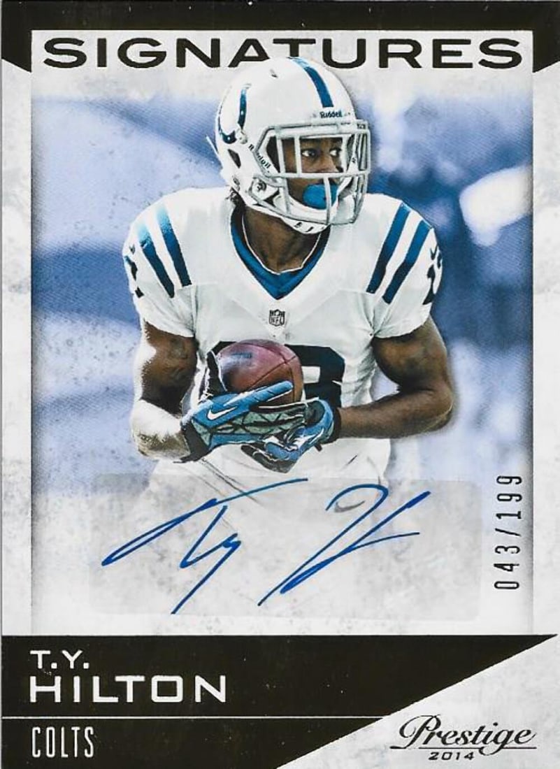 T.Y. Hilton Autographed 2014 Panini Card #43/ 199 (1 of 1)