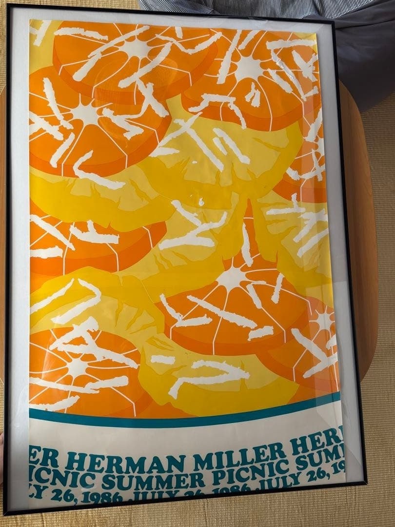 Summer Picnic Poster Orange Slice Original Herman Miller 1986: Summer Picnic Poster Orange Slice Original Herman Miller 1986 Item Specifics: Unit Of Sale: Single Piece Personalize: No Artist: Herman Miller Type: Poster Year Of Production: 1986 Signed: No Size: La