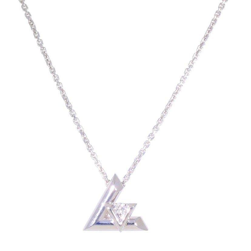 Louis Vuitton Pandantif LV Volt One Necklace Pendant White Gold (1 of 4)