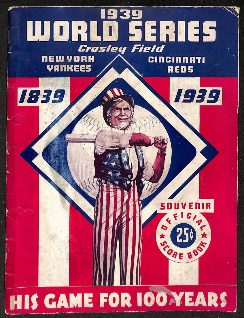 1939 World Series Program New York Yankees vs. Cincinnati Reds UNSCORED 208753 (1 of 5)