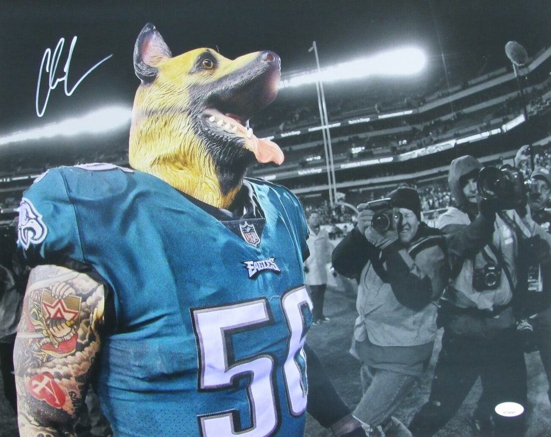 Chris Long Philadelphia Eagles Signed/ Autographed 16x20 Photo JSA 157598 (1 of 3)
