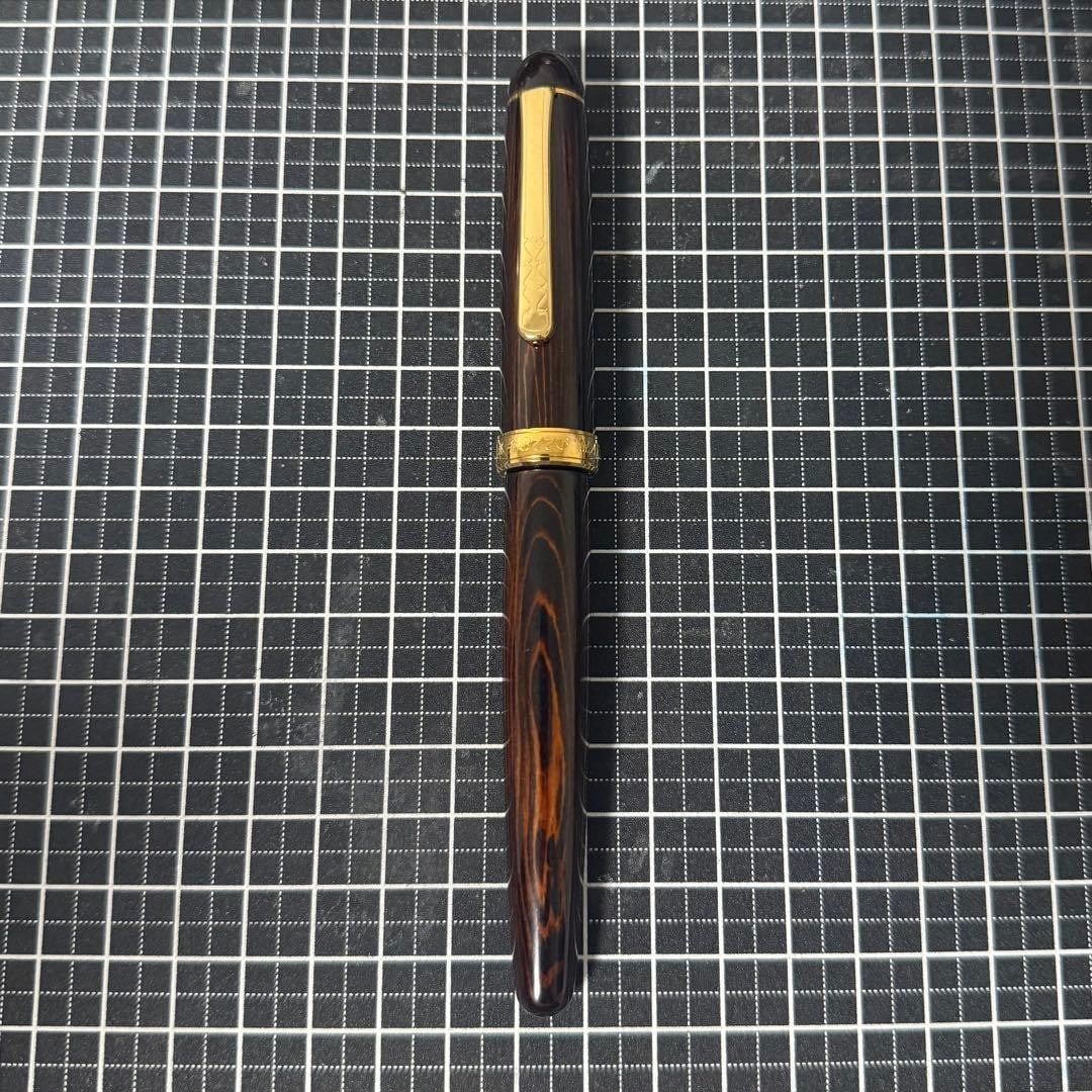 Platinum #3776 Yakusugi Wood Fountain Pen 14K F Nib Rare Collectible (1 of 5)