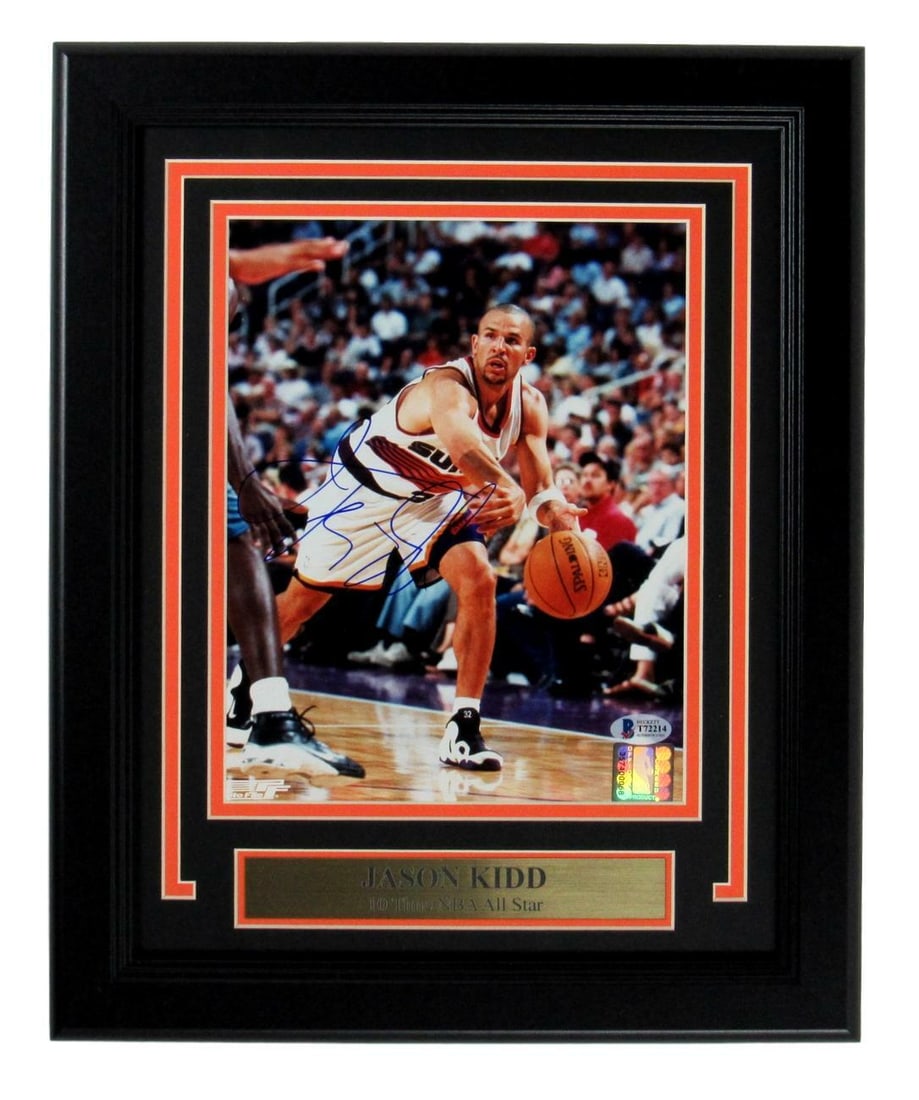 Jason Kidd Phoenix Suns Signed/ Autographed 8x10 Framed Photo BAS/ Beckett 152779 (1 of 4)