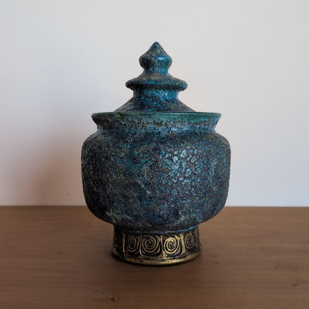 Vintage Chinese Lidded Jar Italy Rare Rosenthal Netter Bitossi Aldo Londi: Vintage Chinese Lidded Jar Italy Rare Rosenthal Netter Bitossi Aldo Londi Item Specifics: Origin: European Antique: No Pattern: Chinese Signed: No Color: Blue / Turquoise Material: Ceramic Subject: Ab