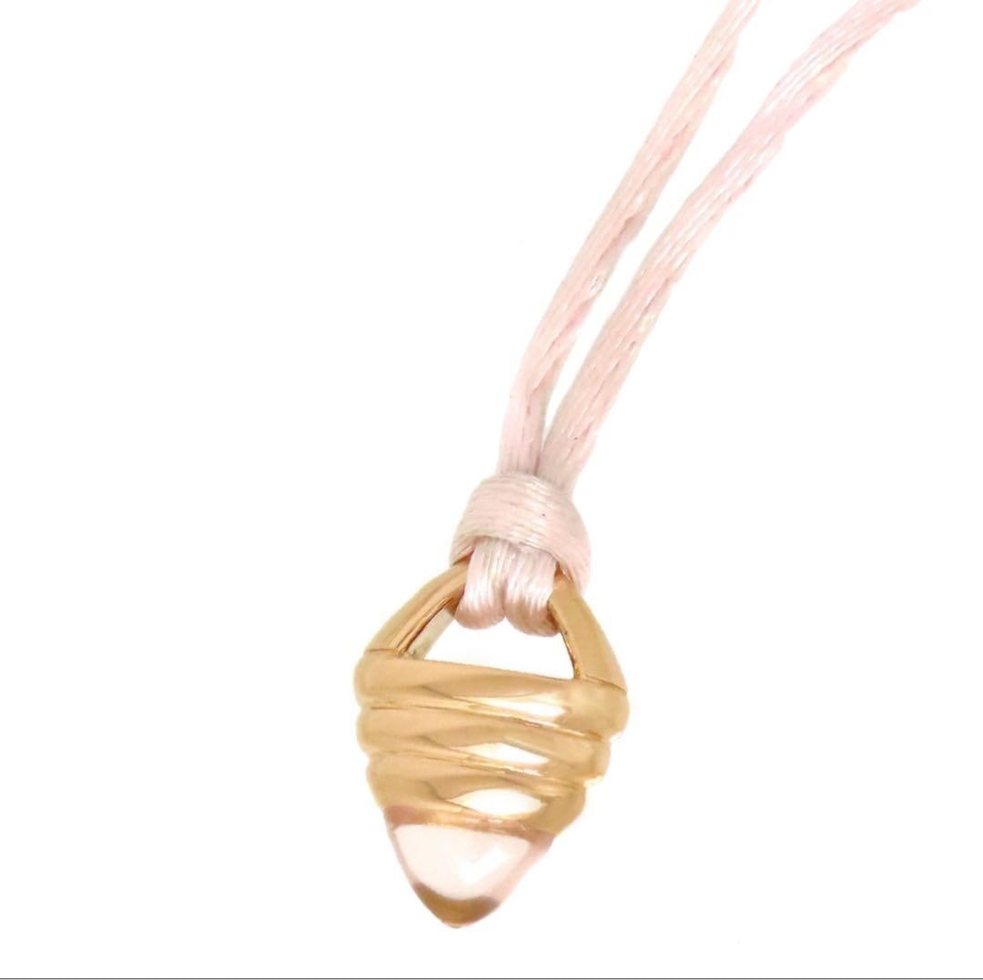 Quartz Pendant 18k Rose Gold Pink Boucheron Charm Silk with Certificate: Quartz Pendant 18k Rose Gold Pink Boucheron Charm Silk with Certificate Item Specifics: Main Stone Creation: Natural Occasion: Anniversary Birthday Christening Christmas Confirmation/Communion Engagem