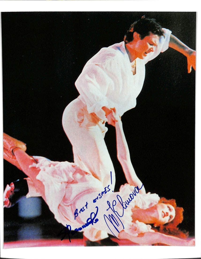Signed 8x10 photo 180460 by gold medalists 1992 Klimova Ponomarenko: Signed 8x10 photo 180460 by gold medalists 1992 Klimova Ponomarenko Signed 8x10 photo by gold medalists Klimova and Ponomarenko from the 1992 Olympics. This rare photograph showcases the achievements