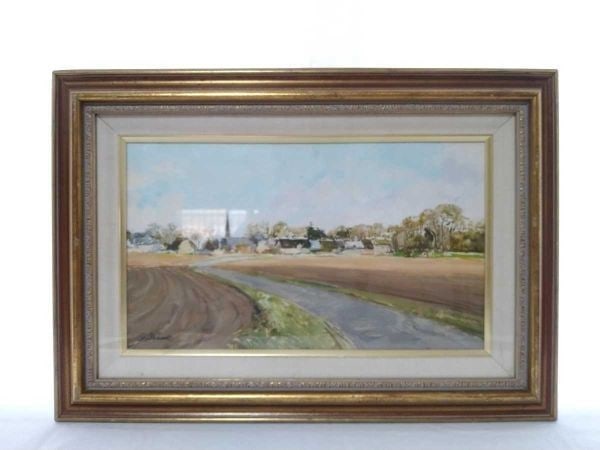 French Village in Beauce Original Oil on Canvas Signed by Claude Jounet: French Village in Beauce Original Oil on Canvas Signed by Claude Jounet Item Specifics: Artist: Claude Jounet Unit Of Sale: Single Piece Signed By: Claude Jounet Signed: Yes Size: Large Material: