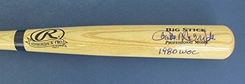 McBride Signed Baseball Bat 1980 JSA Phillies Philadelphia WSC 133633 (1 of 2)