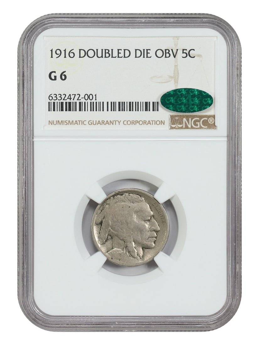 1916 5C NGC/ CAC Good 06 (Doubled Die Obverse) - Buffalo Nickel (1 of 4)