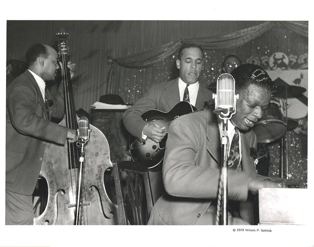 William P. Gottlieb Oscar Pettiford Nat King Cole Gelatin Silver Print (1 of 8)