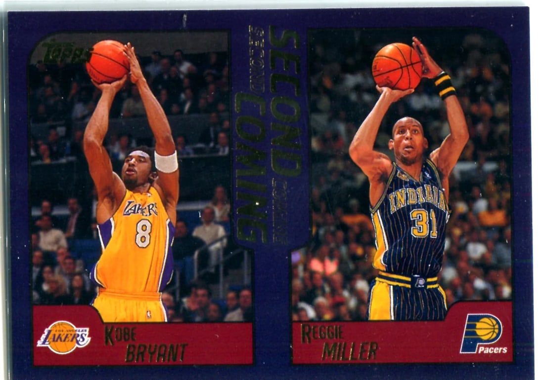 Kobe Bryant Reggie Miller 2000 Topps Card (1 of 1)