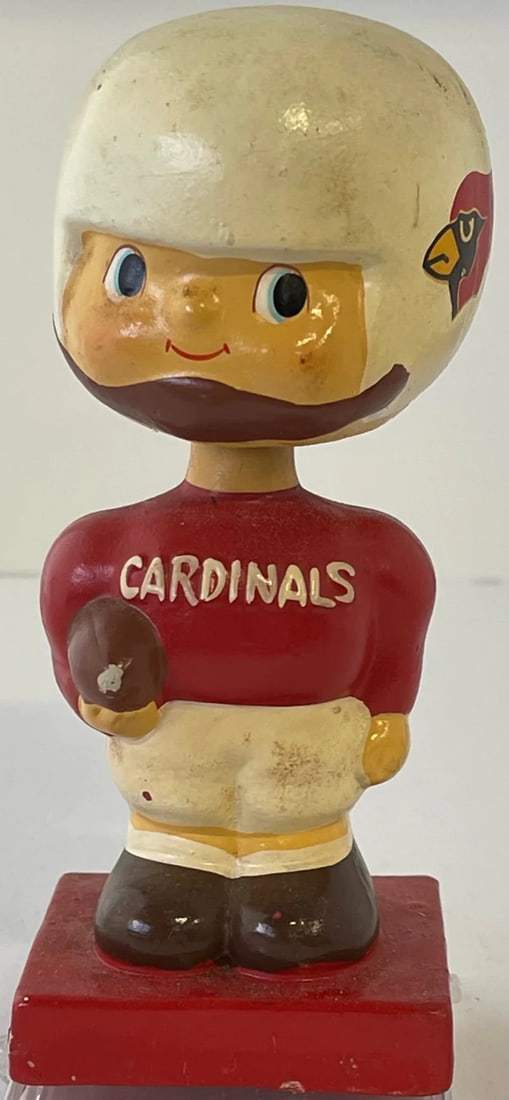1960's St Louis Cardinals Mascot Vintage Bobble Head Nodder Red Base (1 of 5)