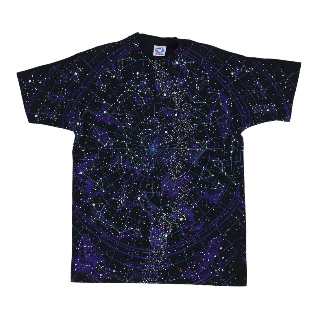 1993 Constellations Liquid Blue All Over Print Shirt (1 of 4)