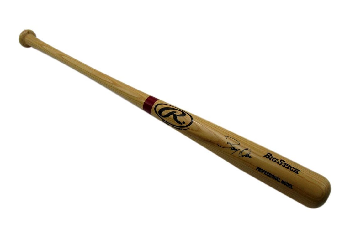 Big Blonde Stick Baseball Bat Signed Auto JSA 192634 By Bobby Abreu (1 of 4)