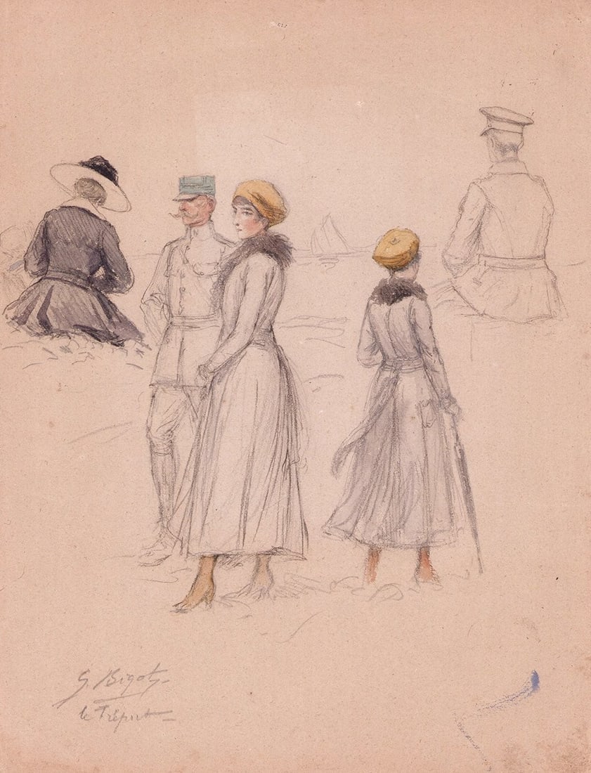 Georges Bigot Meiji Era Japan Original Sketches 2 Sheets Rare Antique Art: Georges Bigot Meiji Era Japan Original Sketches 2 Sheets Rare Antique Art Item Specifics: Artist: Georges Bigot Subject: Meiji Japan Culture and Life Material: Paper and Ink Style: Japanese Year Of
