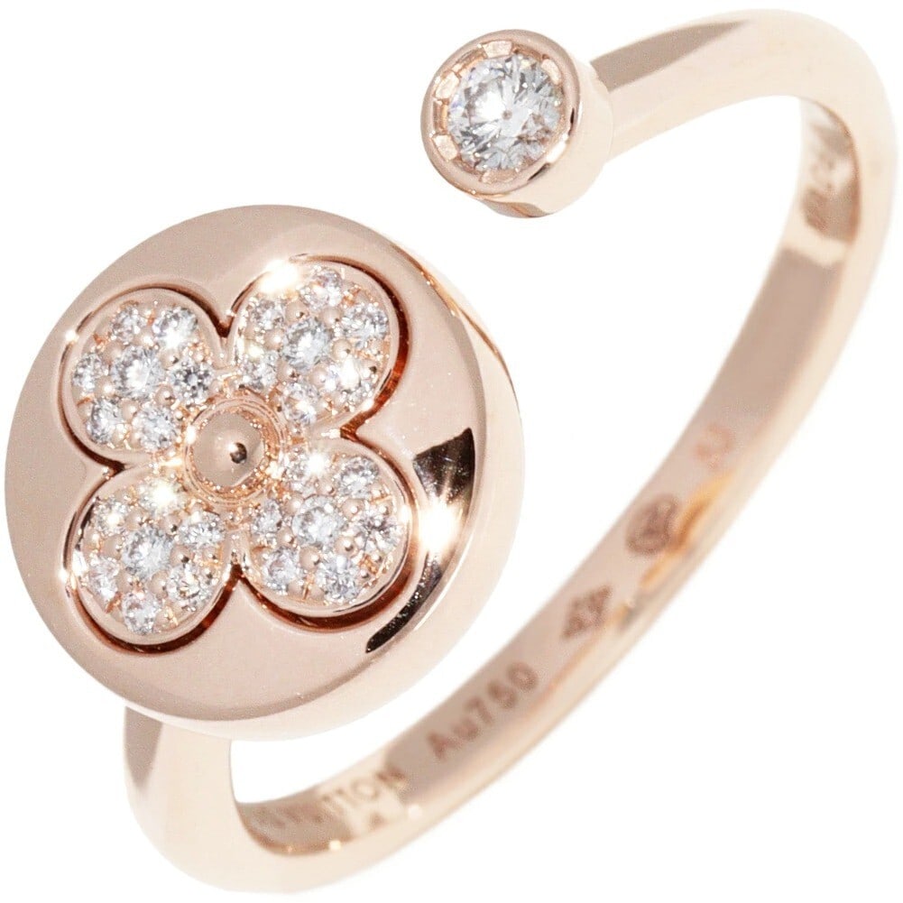 Louis Vuitton Q9O85G Berg Sun Blossom Diamond Ring US6.5-7 Rose Gold: Louis Vuitton Q9O85G Berg Sun Blossom Diamond Ring US6.5-7 Rose Gold Item Specifics: Brand: Louis Vuitton Ring Size: 6.5-7 Type: Ring Metal Purity: 18k Color: Rose Gold Band Width: 2.7mm Style: Ring B
