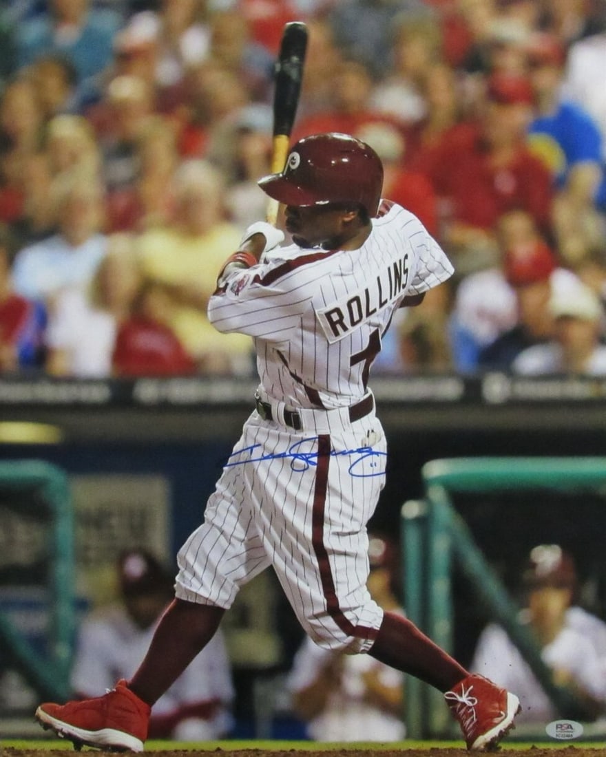 Jimmy Rollins Philadelphia Phillies Signed/ Autographed 16x20 Photo PSA 192101 (1 of 3)