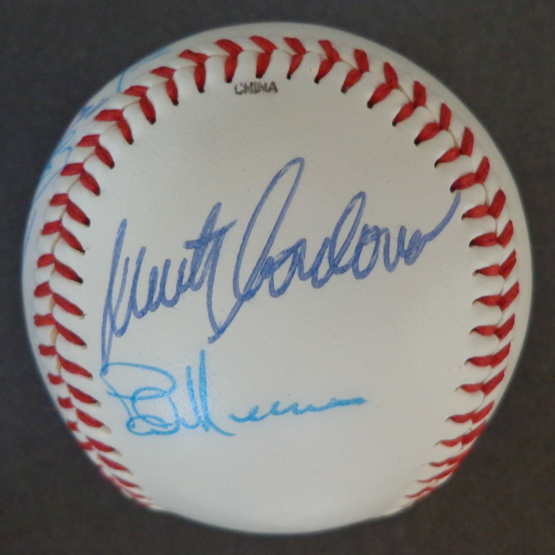 Multi autographed baseball Twins logo 8 players Minnesota OAL (1 of 5)