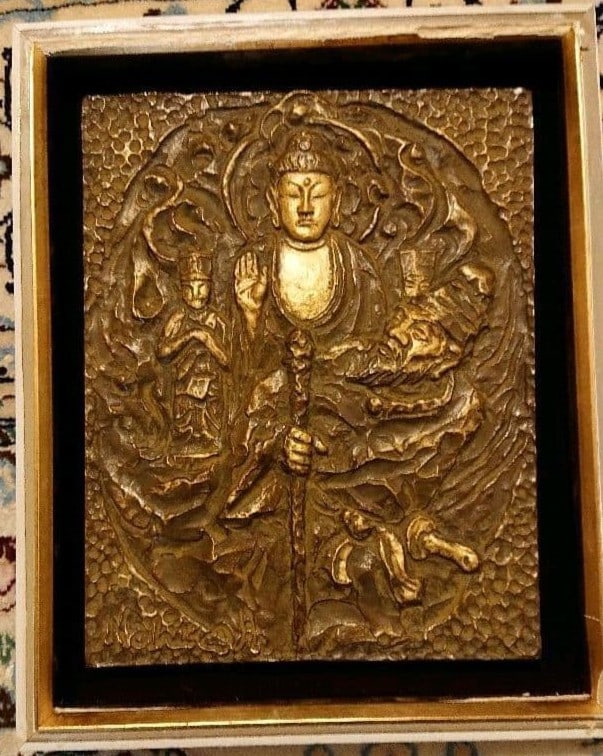 Nahiko Tsukigata Bronze Buddhist Relief Sculpture Japanese Modern Art Signed: Nahiko Tsukigata Bronze Buddhist Relief Sculpture Japanese Modern Art Signed Item Specifics: Unit Of Sale: Single Piece Artist: Nahiko Tsukigata Yue Xing Na Bi Gu Signed By: Nahiko Tsukigata Size: