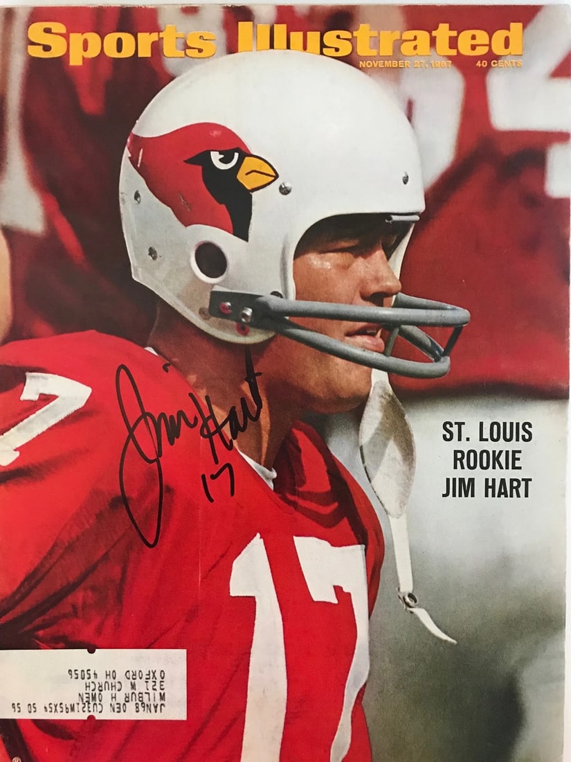 Jim Hart Signed Sports Illustrated November 27 1967 (1 of 2)