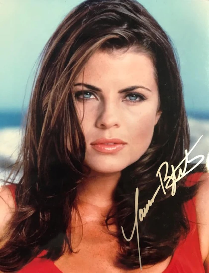 Bleeth Yasmine Signed 8x10 Celebrity Photo: Bleeth Yasmine Signed 8x10 Celebrity Photo Bleeth Yasmine Signed 8x10 Celebrity Photo. This photo, signed in silver sharpie across the front, features actress Yasmine Bleeth. The 8x10 format provides 