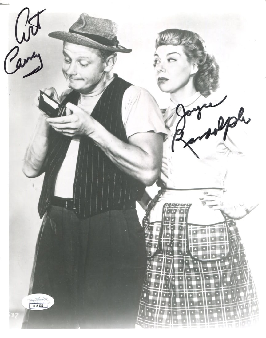 Art Carney & Joyce Randolph Autographed 8x10 Photo (JSA) (1 of 2)