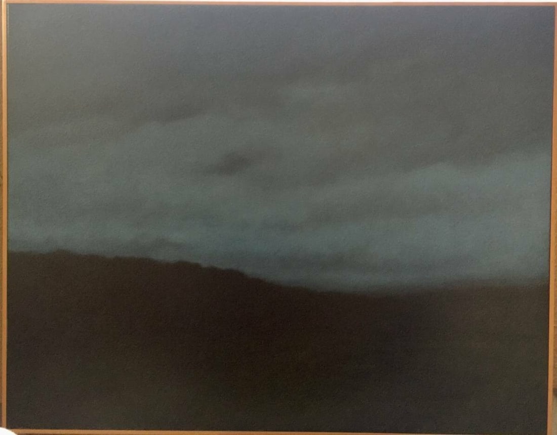Mark Beck 1993 Blue Clouds Oil on Canvas Large Original Painting Signed (1 of 5)