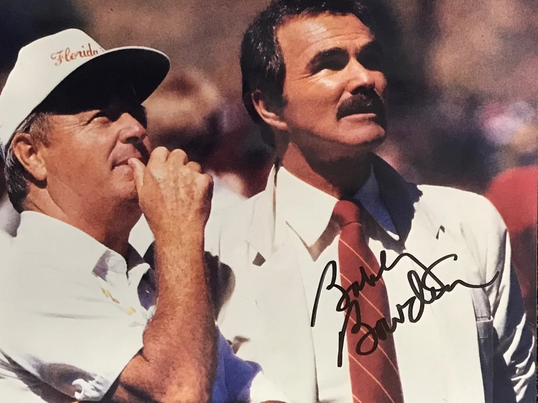 Bowden Autographed Football Bobby Photo (1 of 1)