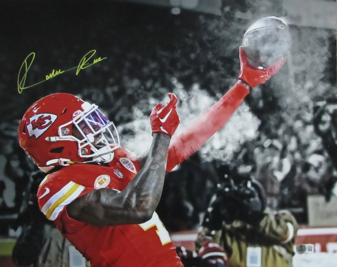 Rashee Rice Autographed 16x20 Photo Kansas City Chiefs Beckett 186100 (1 of 4)