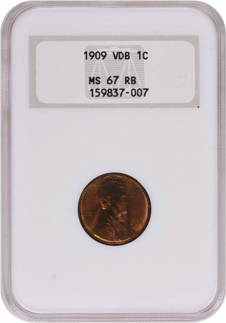 1909 VDB Lincoln Cent MS67RB NGC (1 of 3)