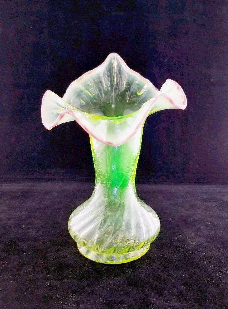 Rare Collectible Art Glass Interior Decor by Antique Victorian Vase (1 of 4)