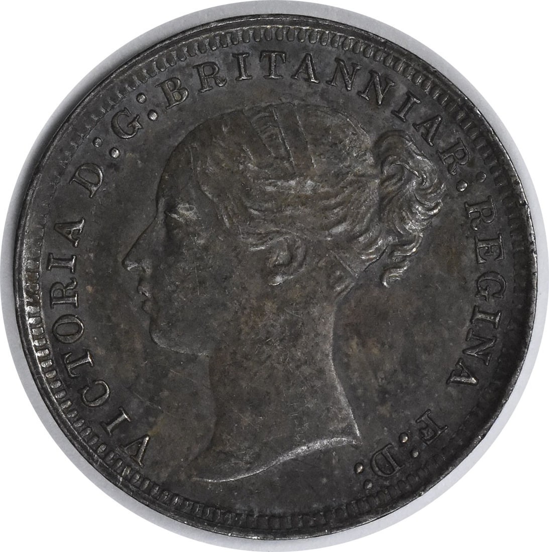 Uncertified Great Britain 3 Pence KM730 AU 1878 (1 of 2)
