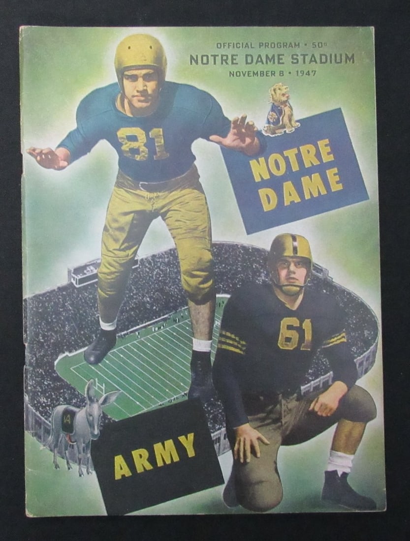 11/ 8/ 1947 Notre Dame vs. Army College Program 186019 (1 of 4)