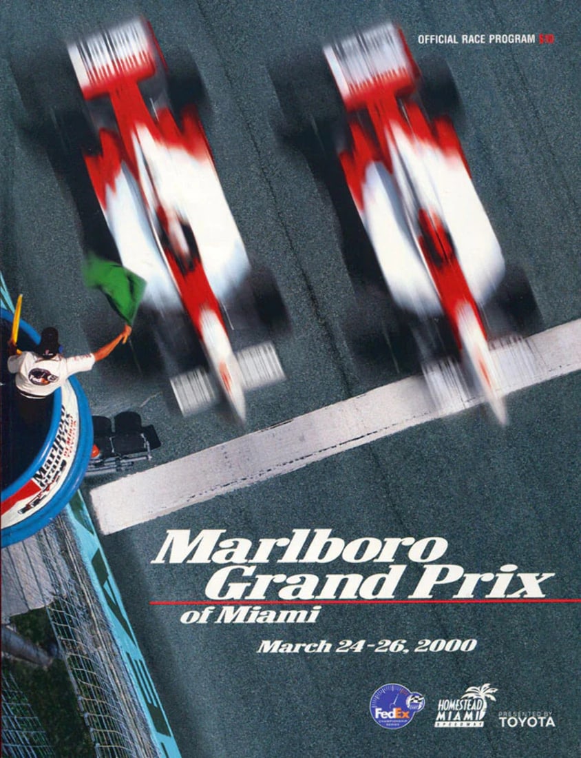 Marlboro Grand Prix of Miami March 26, 2000 Program with Tickets (1 of 2)